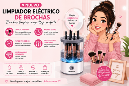 🥇BrushClean Pr / Limpiador Eléctrico de Brochas