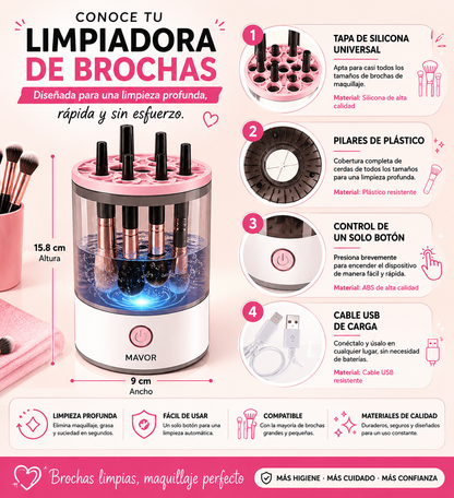 🥇BrushClean Pr / Limpiador Eléctrico de Brochas